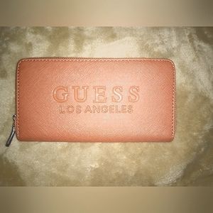 NWOT brown GUESS Los Angeles wallet